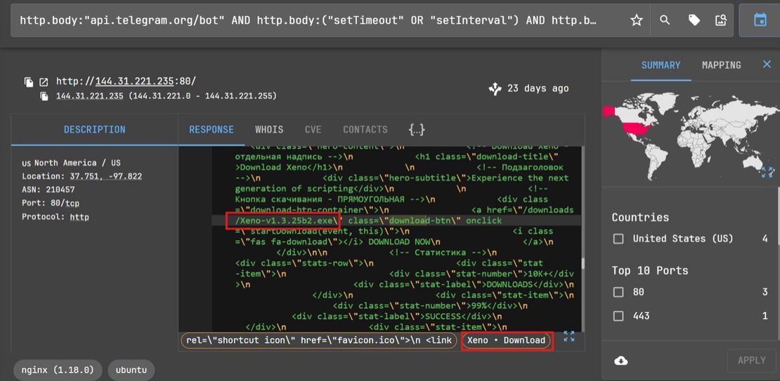 Netlas Query Results
