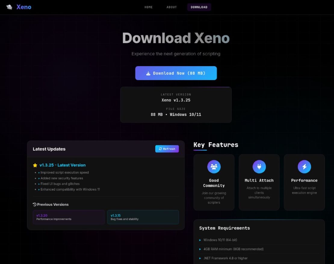 Xeno Webpage
