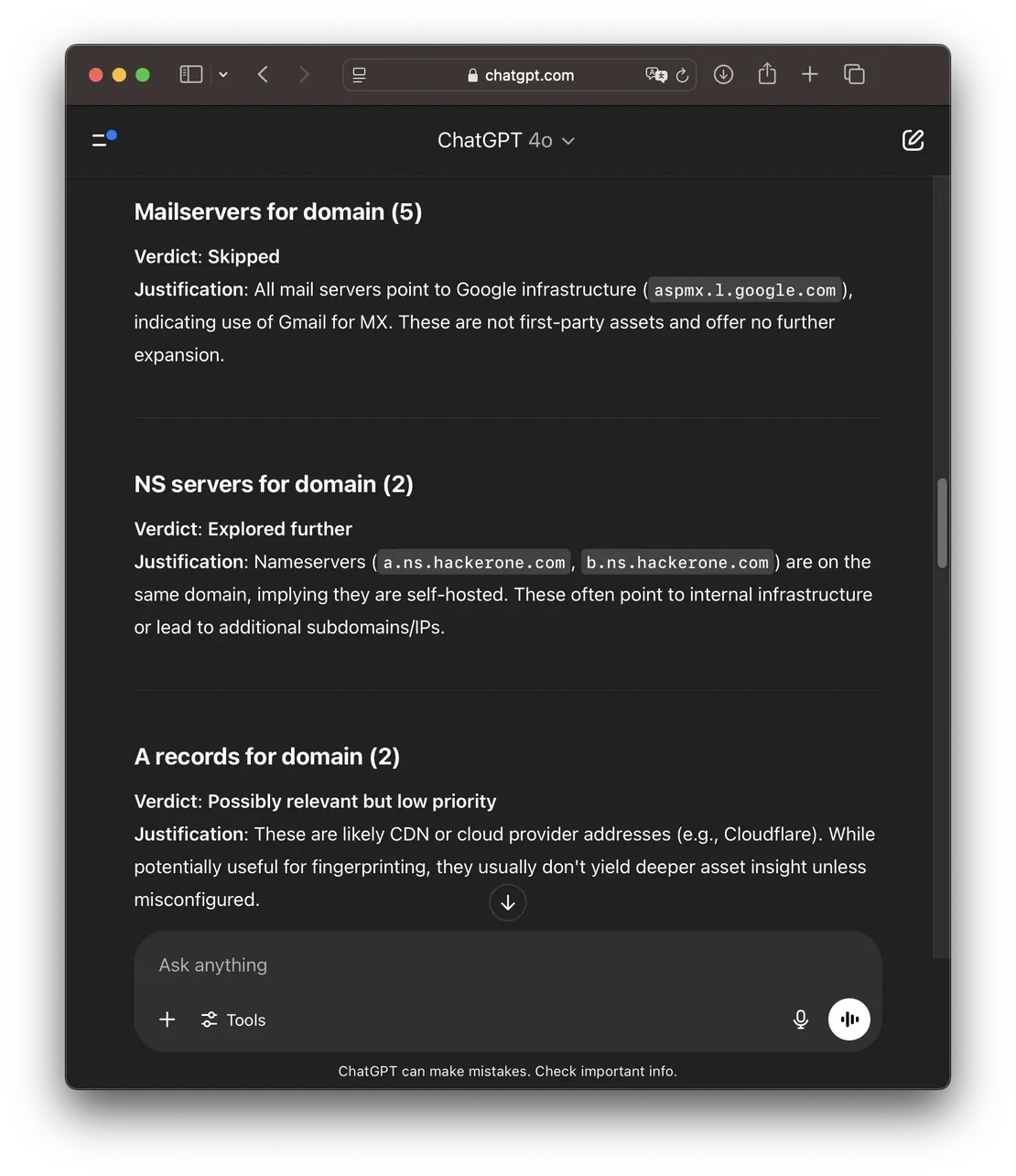 ChatGPT Evaluates Discovery Paths
