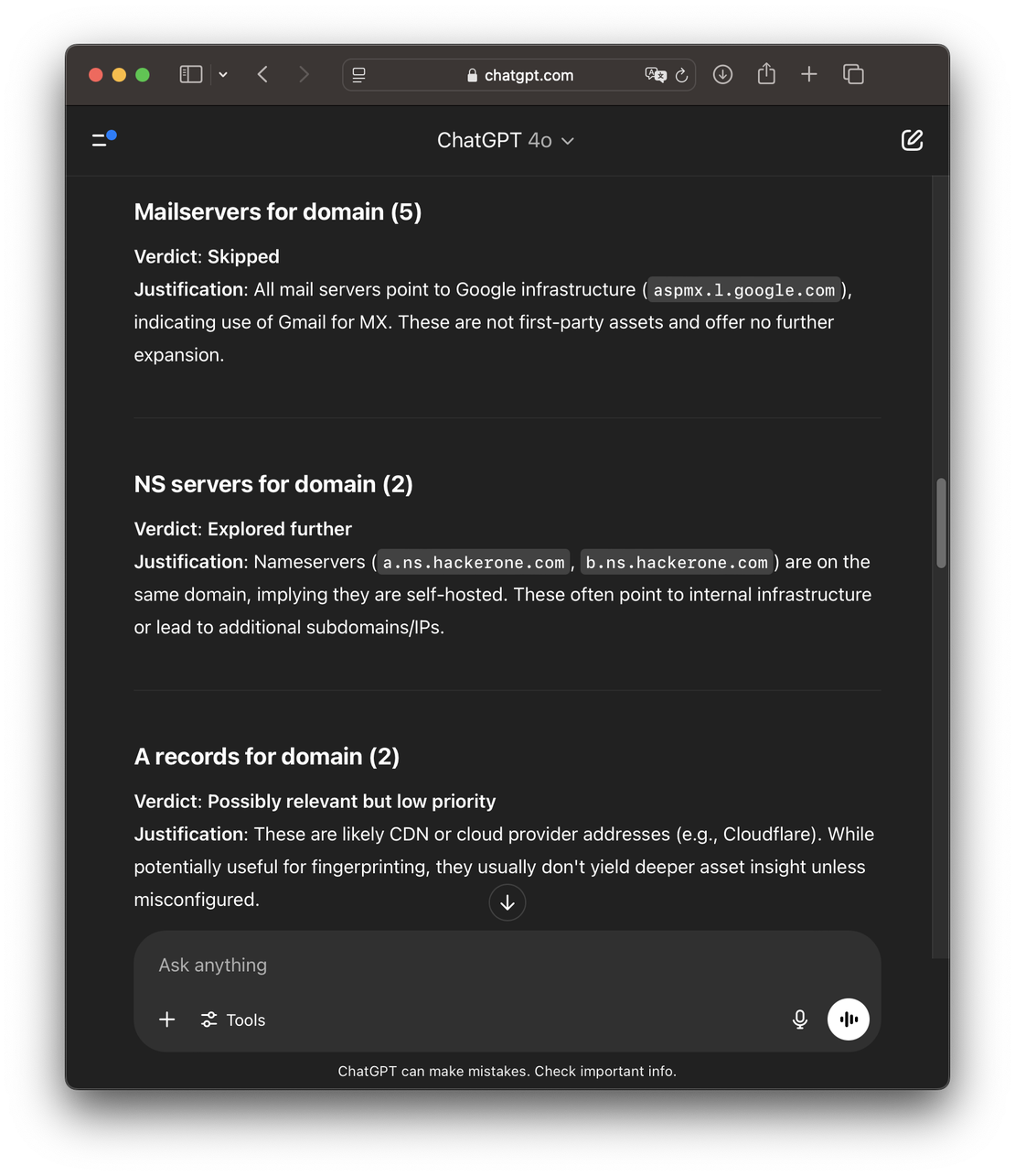ChatGPT Evaluates Discovery Paths