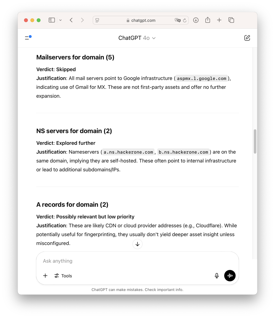 ChatGPT Evaluates Discovery Paths