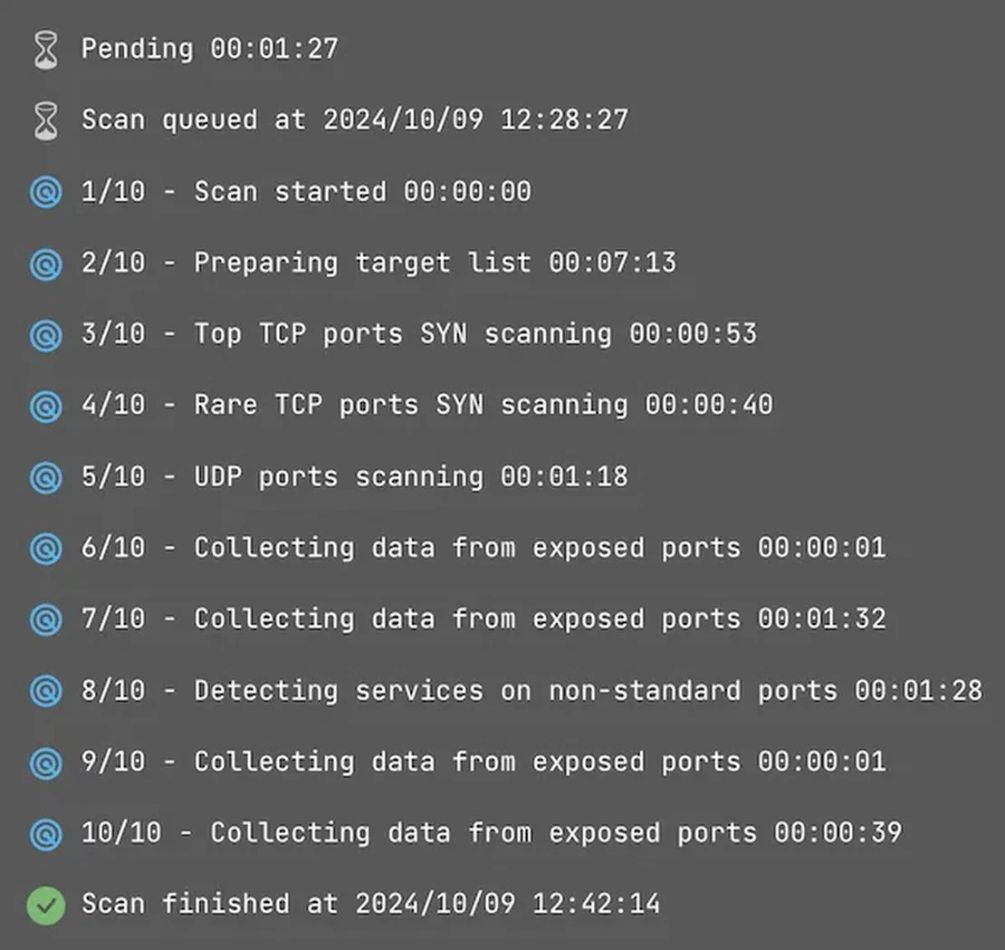 Scan stages