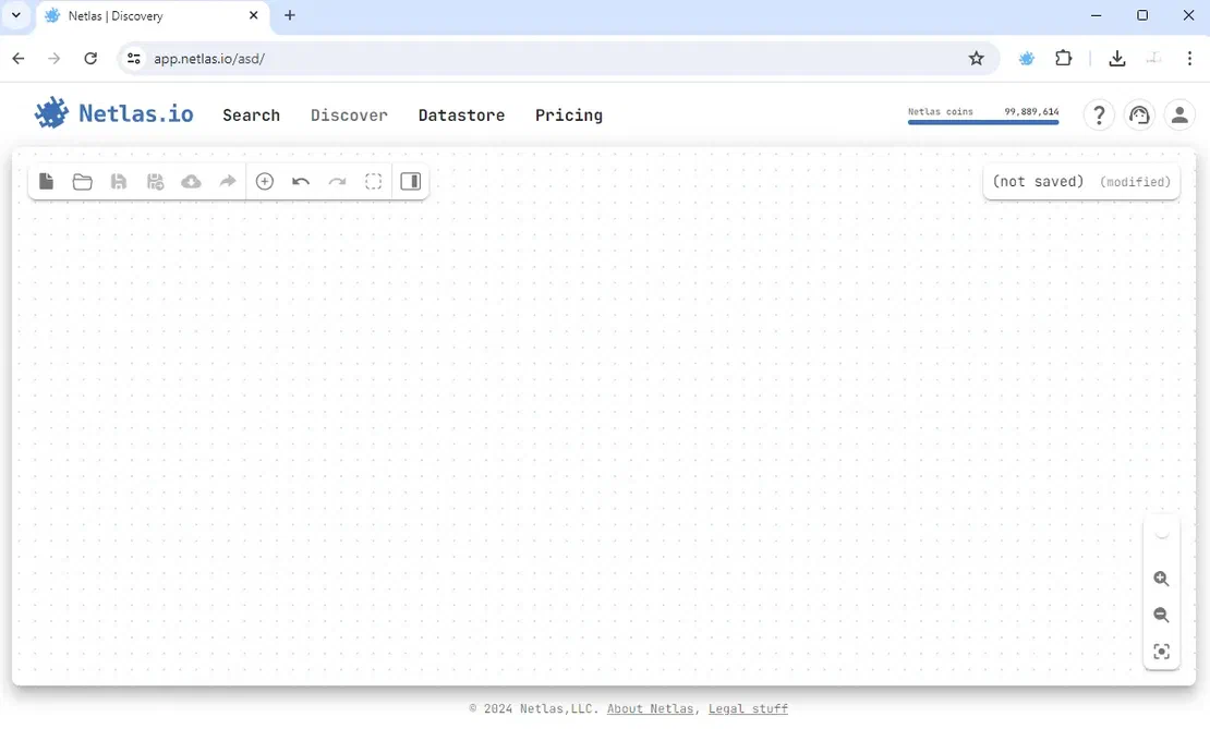 Netlas ASD Tool empty workspace