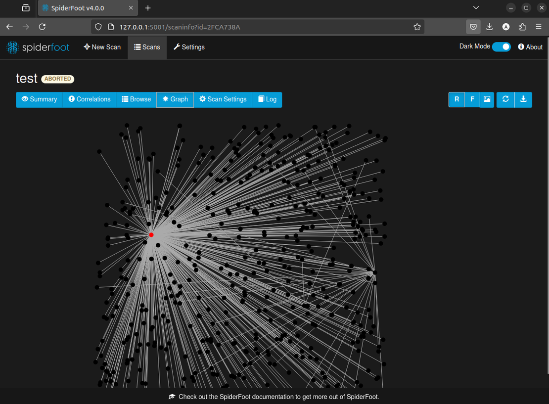 SpiderFoot attack surface