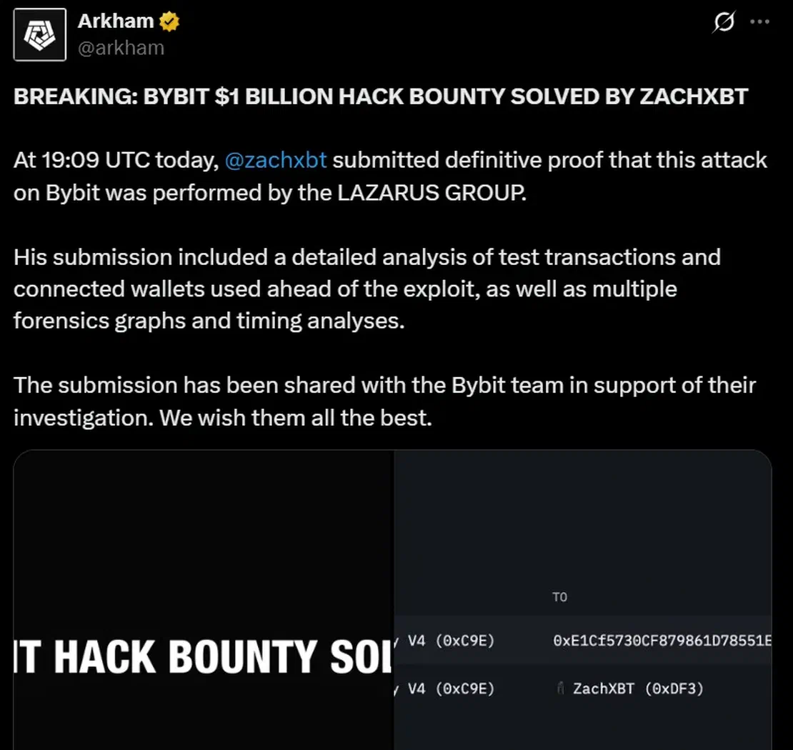 ZachXBT’s investigation linking to Lazarus Group