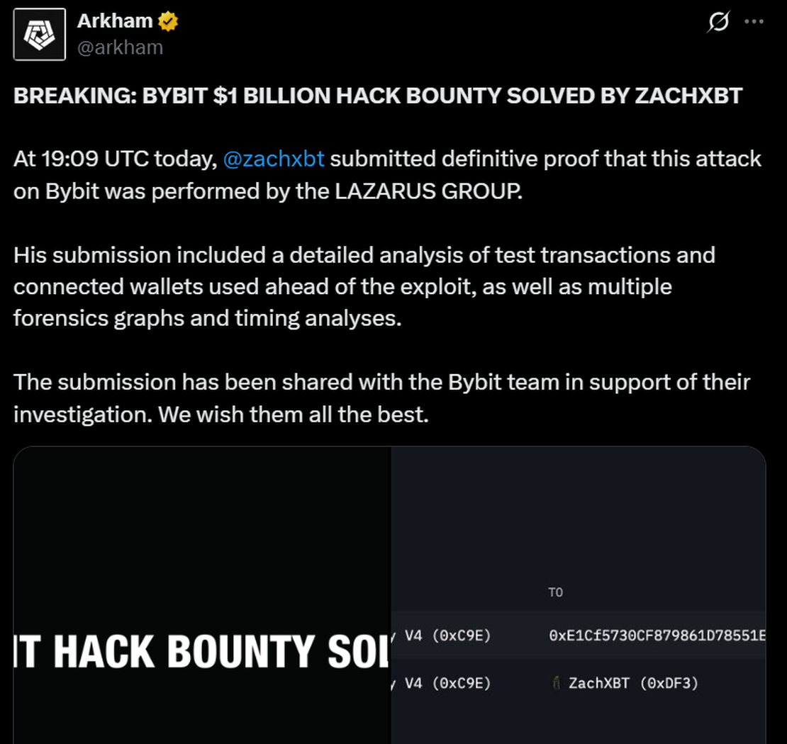 ZachXBT’s investigation linking to Lazarus Group
