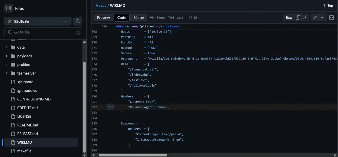 Havoc Github Code Repo