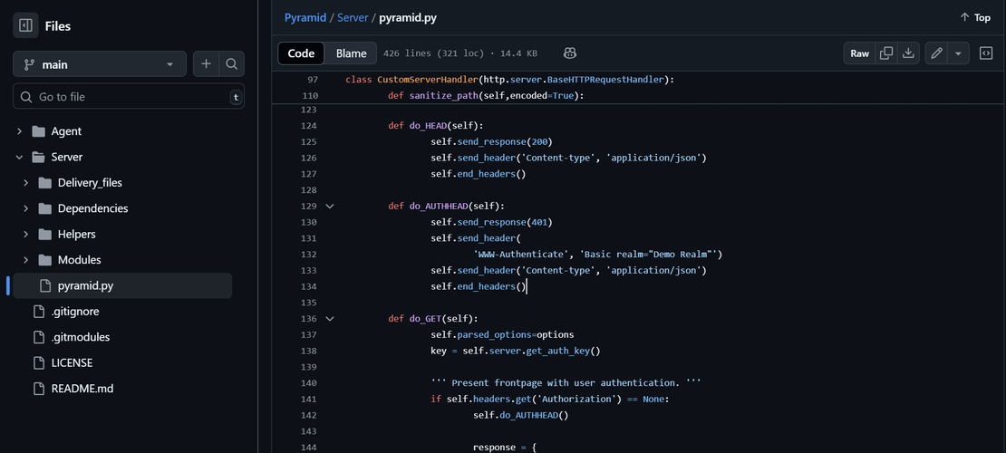 Pyramid C2 Github Code Repo