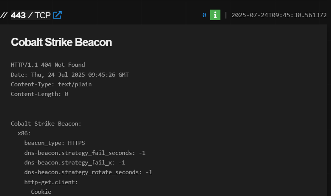 Cobalt Strike Shodan Search
