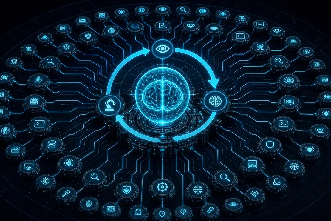 An orchestration brain wired to 150+ offensive tools