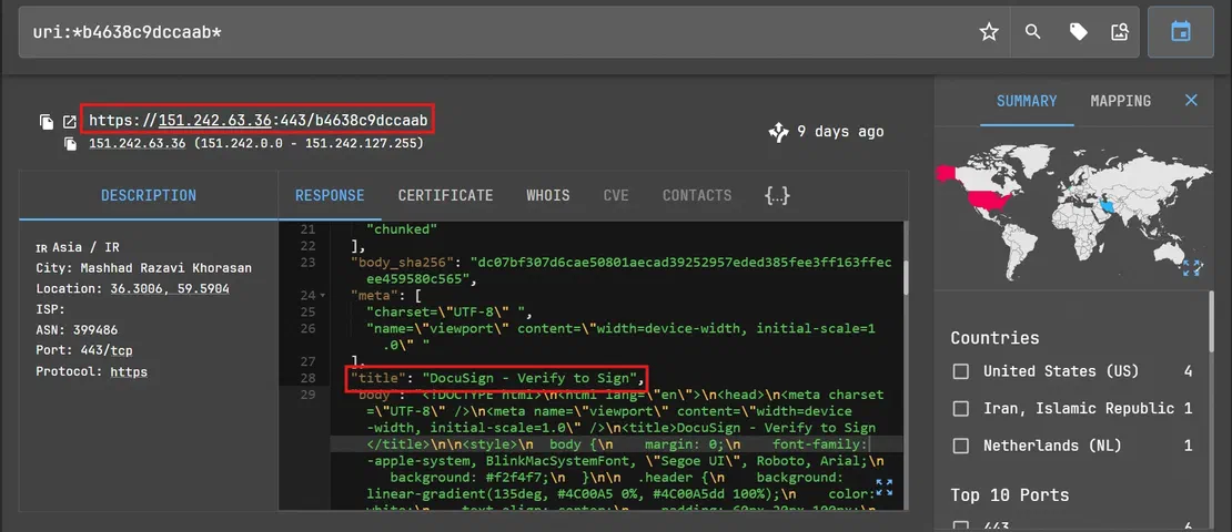 DocuSign-themed device code phishing infrastructure