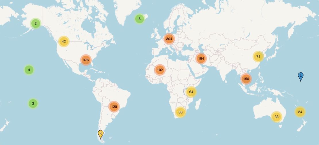 Root Server on the map