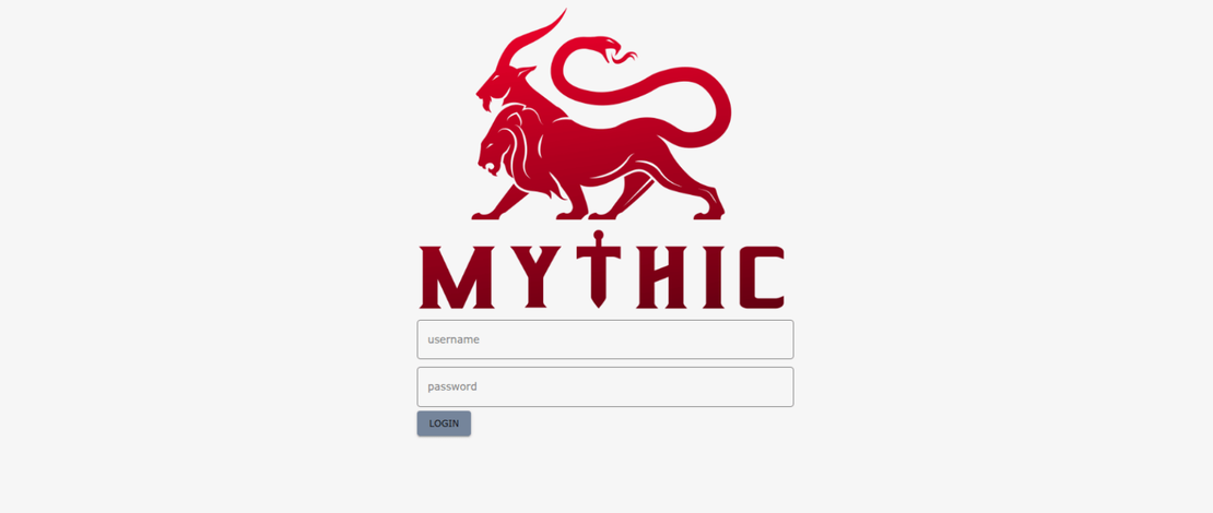 Mythic Login Pages