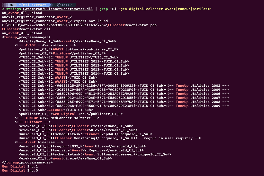 CCleaner Strings