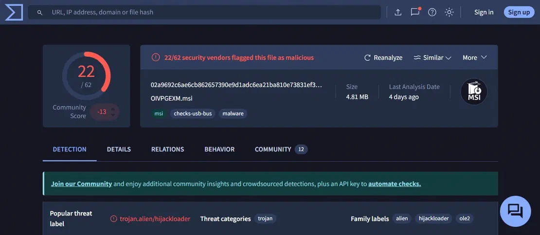 VT Screenshot