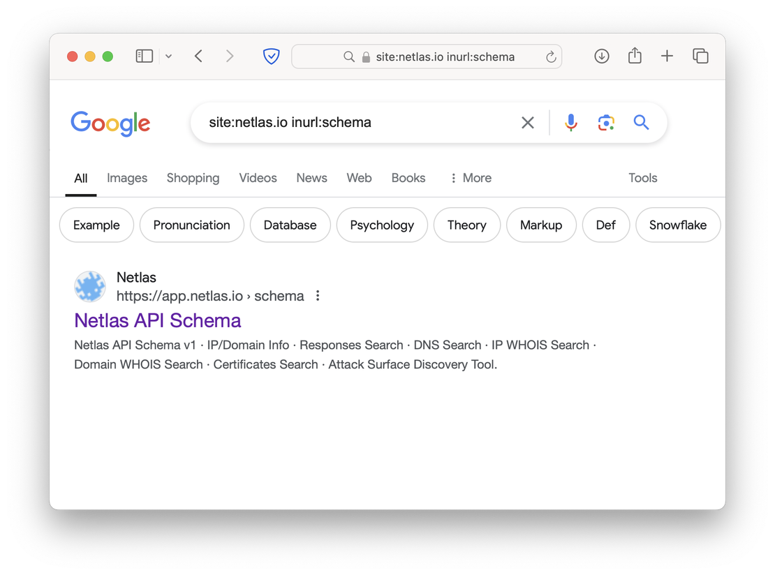Netlas endpoints search