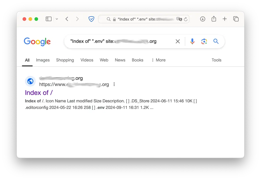 Env files search
