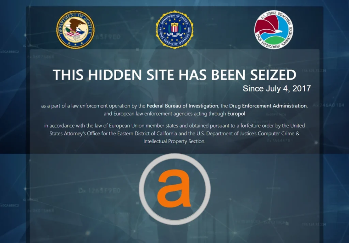 The Alphabay Seized Message