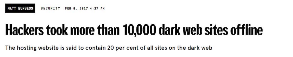 Takedown of more than 10,000 dark web sites