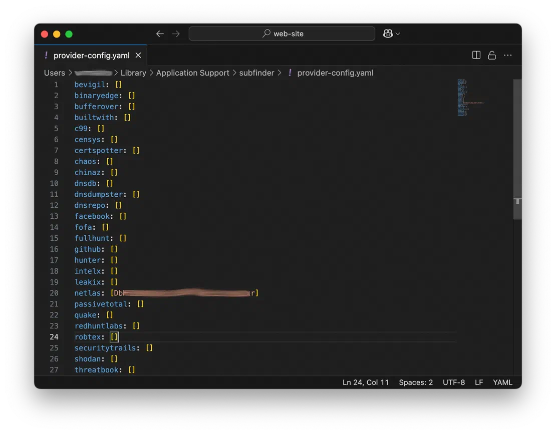Insert API Key
