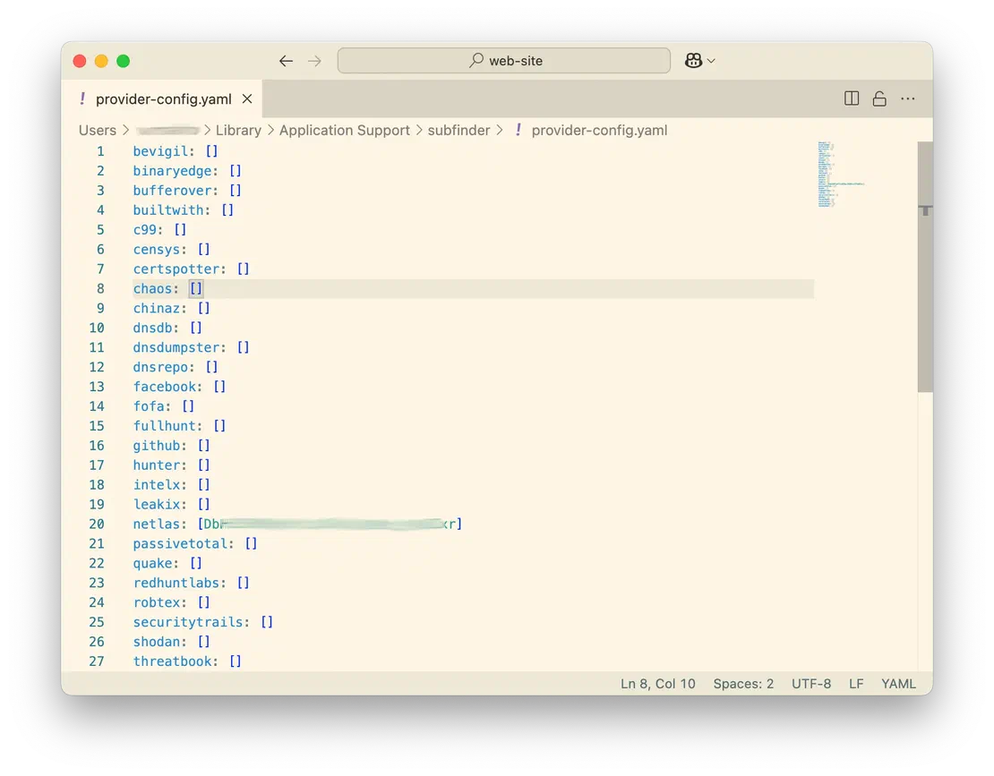 Insert API Key