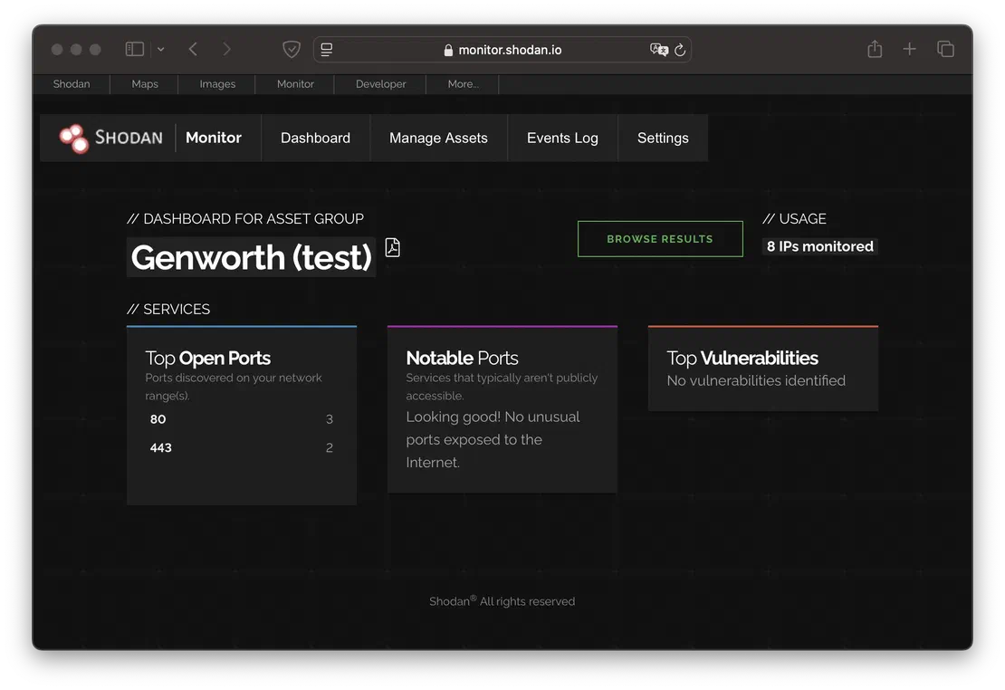 Shodan Monitor