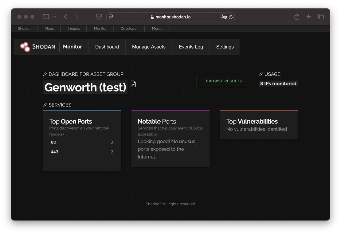 Shodan Monitor