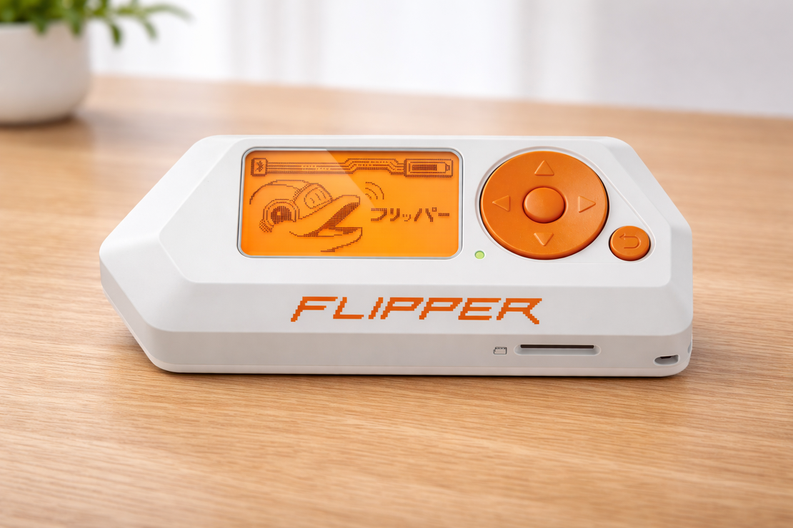 Flipper Zero handheld pentesting multi-tool (device photo)