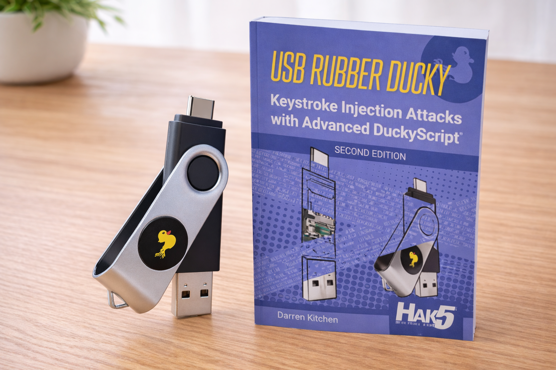 USB Rubber Ducky keystroke injection tool disguised as a flash drive (photo)