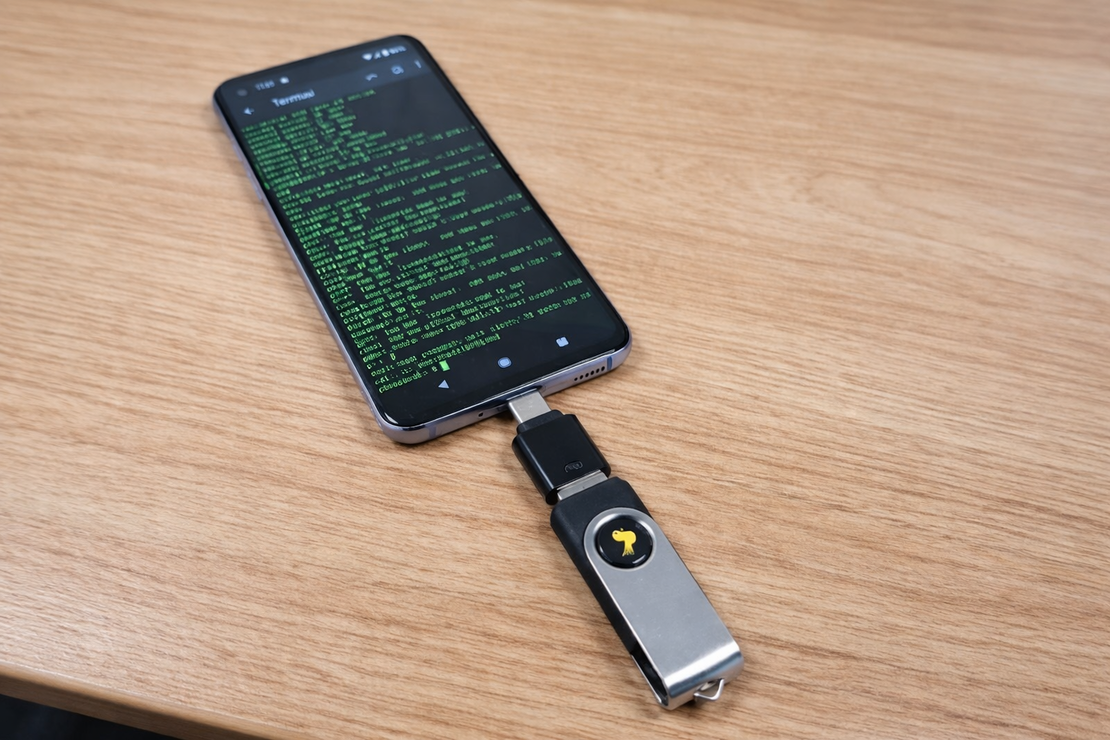 USB Rubber Ducky used with a smartphone via USB-C/OTG adapter (mobile test setup)