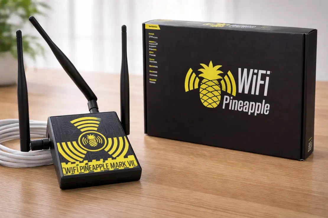 WiFi Pineapple Mark VII rogue access point device for Wi-Fi auditing (hardware photo)