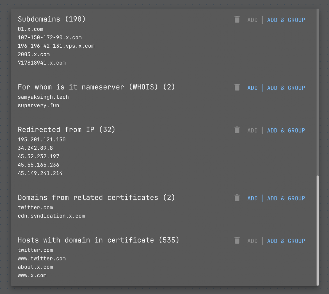 Netlas Attack Surface Dscivery - Searching for connections