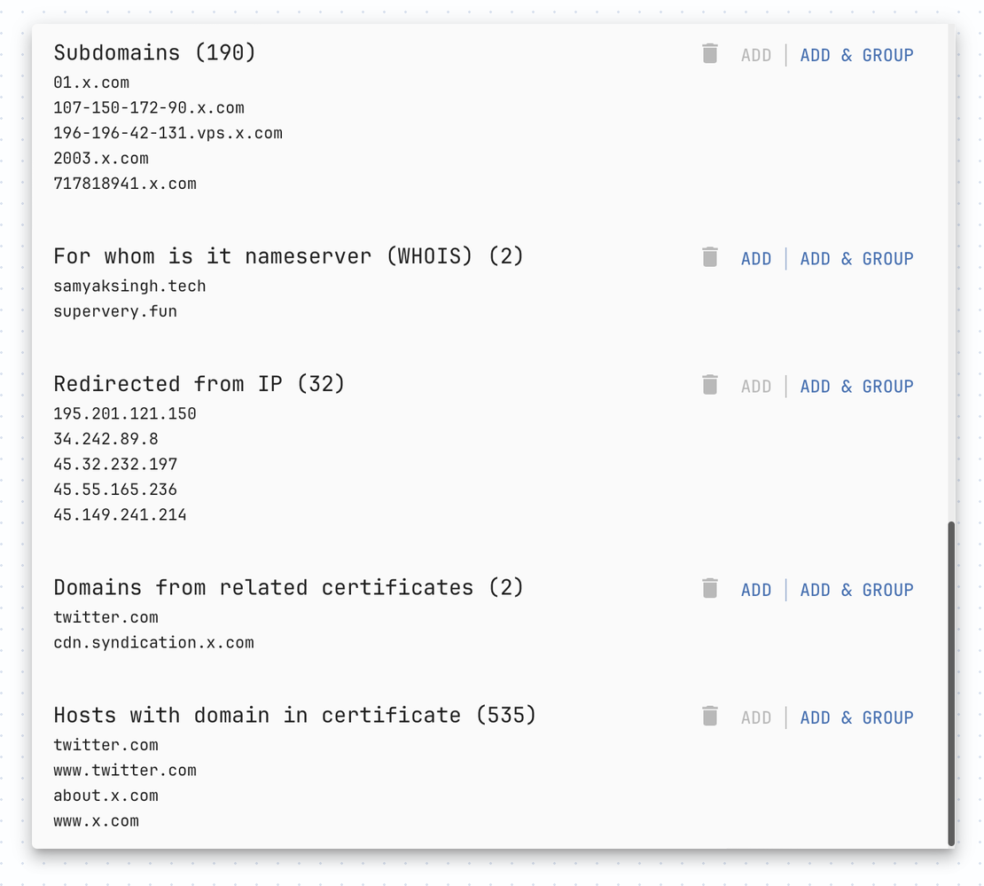 Netlas Attack Surface Dscivery - Searching for connections