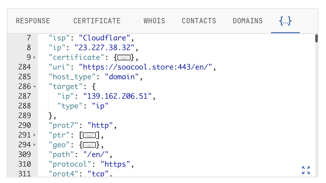 Netlas internet scan data - Response fields