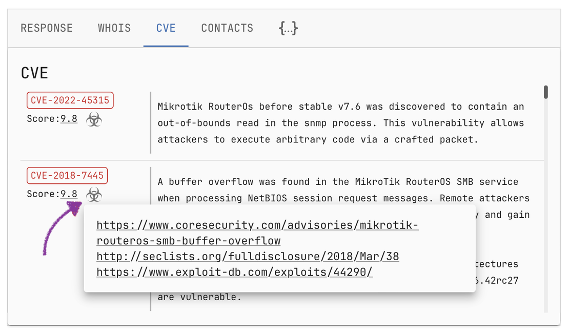 Netlas internet scan data - Passive vulnerability detection