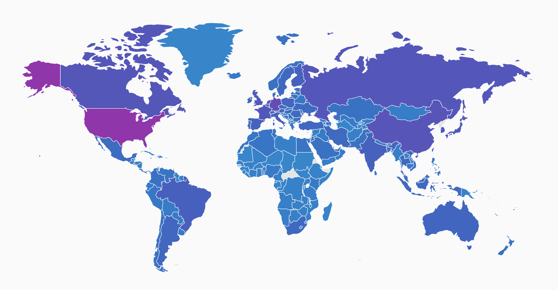 Netlas global internet scan data map