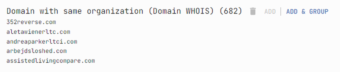 Netlas ASD Tool Genworth Orgs search
